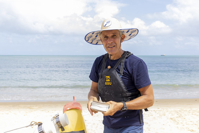 Imagem: O professor Tommaso Giarrizzo, do Labomar, lidera a pesquisa (Foto: Guilherme Silva/UFC)