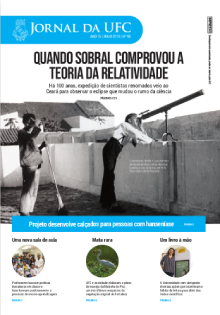 Imagem: Capa da Edição 96 do Jornal da UFC - Maio de 2019