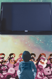 Imagem: Montagem de Mônica Pio sobre consumo infantil para a Revista 55BET Zone Brasil – Apostas Esportivas e Futebol Online Pública nº 70