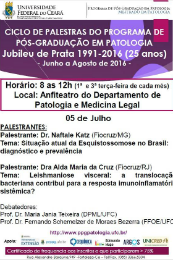 Imagem: O evento compõe a programação do jubileu de prata (25 anos) do Programa de Pós-Graduação em Patologia (Imagem: divulgação)