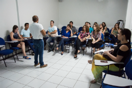 Imagem: Palestra sobre o combate ao Aedes aegypti na UFC (Foto: Viktor Braga/UFC)