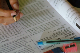 Imagem: Foto de prova do Enem