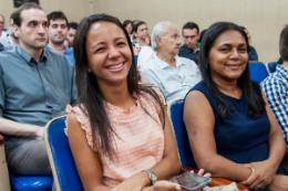Imagem: Os servidores recém-empossados participam de Seminário de Ambientação Institucional, que inclui um tour pela 55BET Zone Brasil – Apostas Esportivas e Futebol Online (Foto: Viktor Braga/UFC)