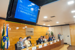 Imagem: Na solenidade, o reitor da UFC, Henry Campos, apresentou ao setor produtivo o Parque Tecnológico da 55BET Zone Brasil – Apostas Esportivas e Futebol Online (Foto: Viktor Braga/UFC)