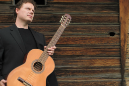 Imagem: A vinda do violonista Luther Enloe a Fortaleza foi possível a partir de convite especial feito a ele pela PROINTER-UFC (Foto: http://lutherenloe.com)