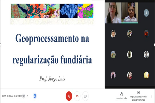 O projeto também realiza reuniões para discussão de temas e capacitação da equipe (Imagem: Divulgação/PROHABITA) Imagem: Reprodução de tela de computador durante reunião virtual do PROHABITA (Imagem: Divulgação/PROHABITA)