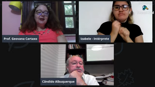 O reitor Cândido Albuquerque participou da live e afirmou que a "PRAE tem sido um porto seguro para os estudantes” (Foto: Divulgação) Imagem: O reitor Cândido Albuquerque participou da live e afirmou que a "PRAE tem sido um porto seguro para os estudantes” (Foto: Divulgação)