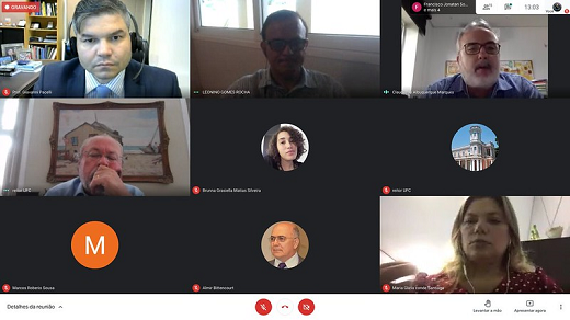 Plano de Integridade da UFC visa garantir mais controle e transparência aos processos administrativos da Instituição (Imagem: Reprodução da Internet) Imagem: Print de tela da reunião virtual via Google Meet