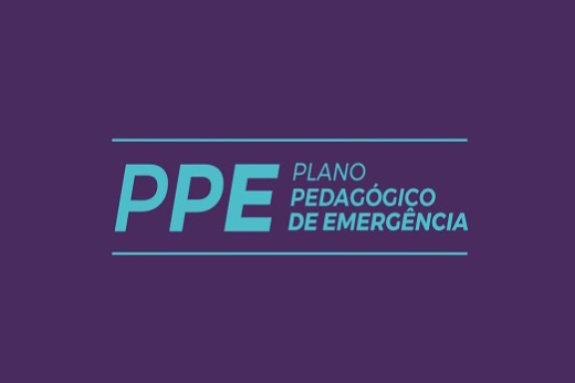 Sob coordenação da PROGRAD, PPE contou com a participação de diretores e vice-diretores de unidades acadêmicas, coordenadores de programas acadêmicos e representantes docentes, discentes e de servidores técnico-administrativos (Imagem: Divulgação) Imagem: Logo do Plano Pedagógico de Emergência