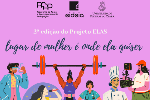 Segunda edição do projeto ELAS – Lugar de Mulher É Onde Ela Quiser traz atividades em homenagem ao Dia Internacional da Mulher (Imagem: Divulgação) Imagem: logomarca do projeto ELAS