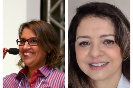 Luciana Rocha Barros Gonçalves (à esq.) é docente do Departamento de Engenharia Química, e Luzia Kalyne Almeida Moreira Leal (à dir.) é professora da Faculdade de Farmácia, Odontologia e Enfermagem da UFC (Imagem: Acervo Pessoal) ft 220328 luciana kalyne dois