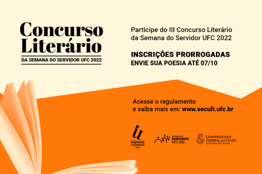 Os melhores poemas serão reunidos no terceiro volume da Coletânea Travessia, publicado pela Imprensa Universitária da UFC Imagem: Os melhores poemas serão reunidos no terceiro volume da Coletânea Travessia, publicado pela Imprensa Universitária da UFC