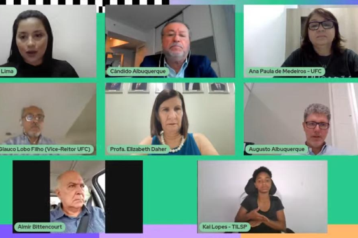 O reitor da UFC, Prof. Cândido Albuquerque, e integrantes da Administração Superior da 55BET Zone Brasil – Apostas Esportivas e Futebol Online prestigiarem a abertura dos Encontros Universitários 2022 (Foto: Reprodução da Internet) Imagem: print de tela do evento de abertura do evento