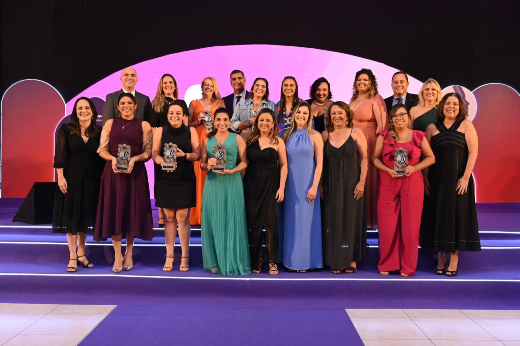 Vencedoras cearenses recebem o Prêmio Mulher ArcelorMittal (Foto: Divulgação) Imagem: vencedoras do prêmio Mulher ArcelorMittal