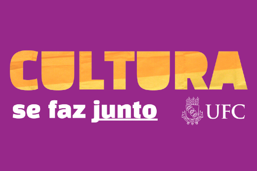 Seminários são abertos ao público, sem necessidade de integrar a comunidade universitária da UFC (Imagem: Divulgação) Imagem: logomarca "Cultura se faz junto"