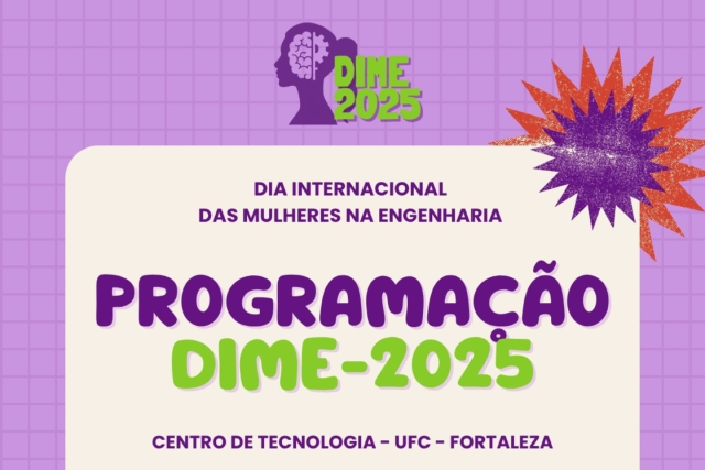 O Dime foi criado em 2014 pela Women’s Engineering Society, do Reino Unido, tendo sido reconhecido pela Unesco em 2017 (Imagem: Divulgação) Imagem: cartaz do evento