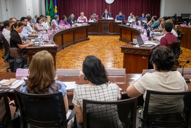 Sessão ordinária do Conselho Universitário da UFC (Consuni) (Foto: Gutiérrez Reges/ UFC Informa) Imagem: sessão ordinária do Conselho Universitário da UFC (Consuni)